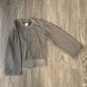 Grey madewell wide-sleeved crewneck
